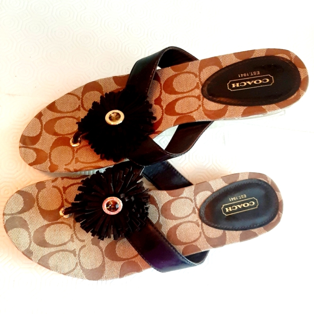 Coach flip flops sandal